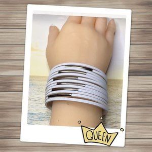 White Punk Bracelet